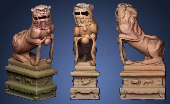 3D model Lion Statue013 M (STL)